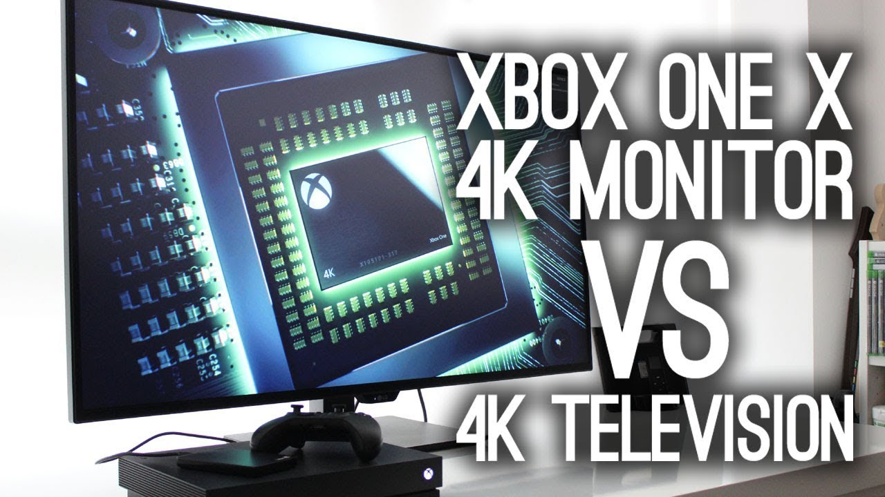 Xbox One X 4k Monitor Vs 4k Television Youtube