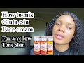 HOW TO USE GLUTA C INTENSE WHITENING SERUM IN YOUR FACE CREAM