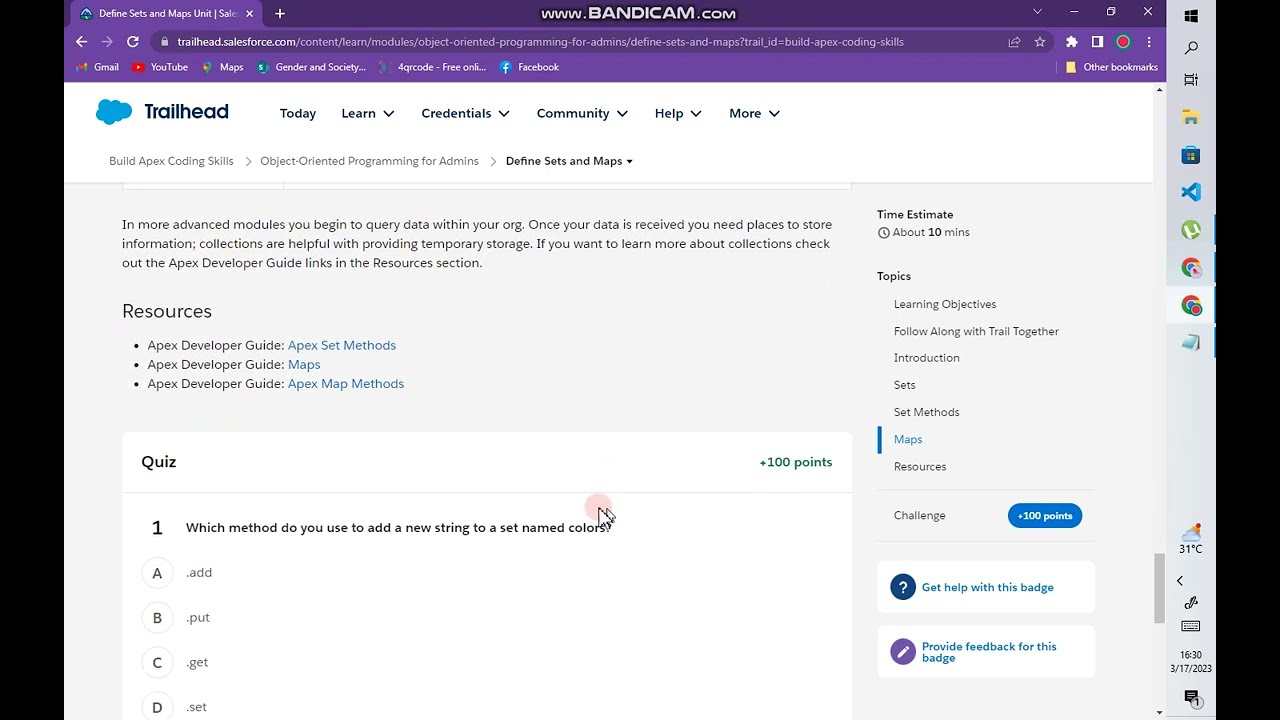 Object-Oriented Programming for Admins | Define Sets and Maps | QUIZ