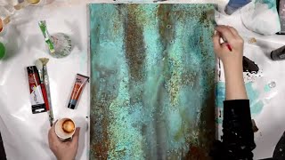 (139) Amazing DIY Faux Patina Texture with COFFEE GROUNDS! How to DIY Your Own Texture