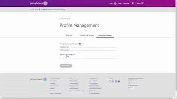 Managing pitneybowes.com Site and Account Settings