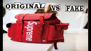 pksneaker on X: REAL VS FAKE COMPARISON-Supreme Louis Vuitton X Briefcase  Red  Review: #supreme #supremelvbg #supremelv   / X