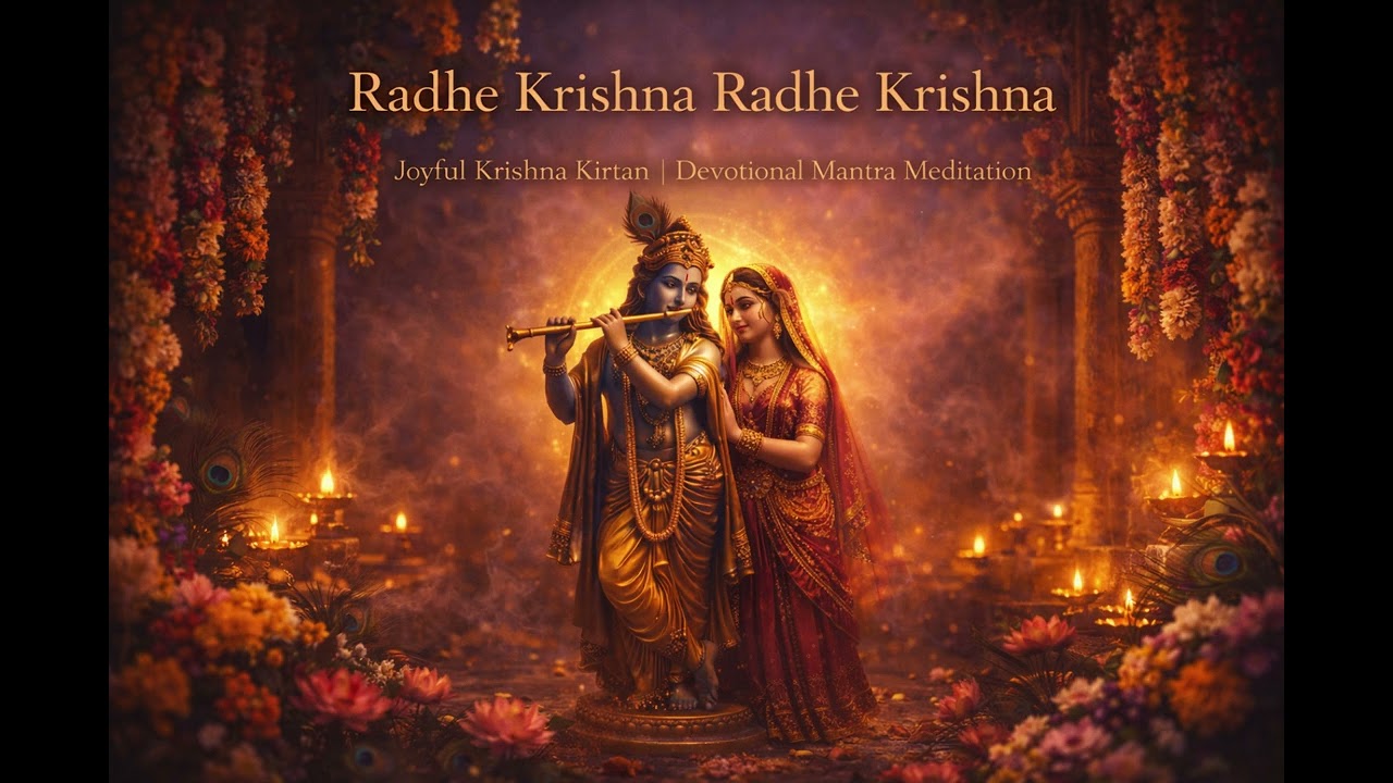 Radhe Krishna Radhe Krishna | Joyful Krishna Kirtan | Devotional Mantra Meditation
