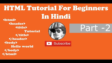 HTML Tutorial For Beginners in Hindi (Part-2)