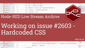 Working on issue #2603 - Hardcoded CSS - developing node-red stream - 22nd June 2020