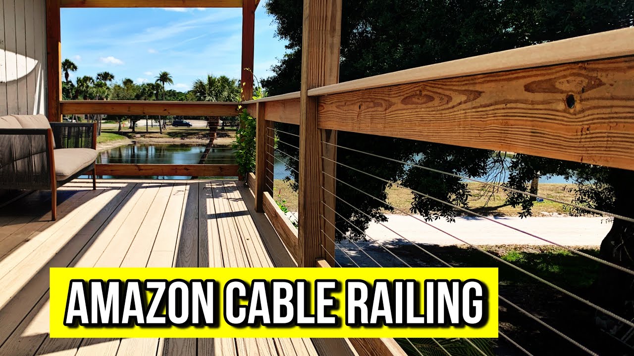 How to Install a Cable Deck Railing YouTube