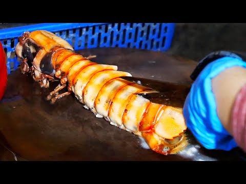 Vietnamese Street Food - GIANT ALIEN SHRIMP Seafood Vietnam @TravelThirstyBlog