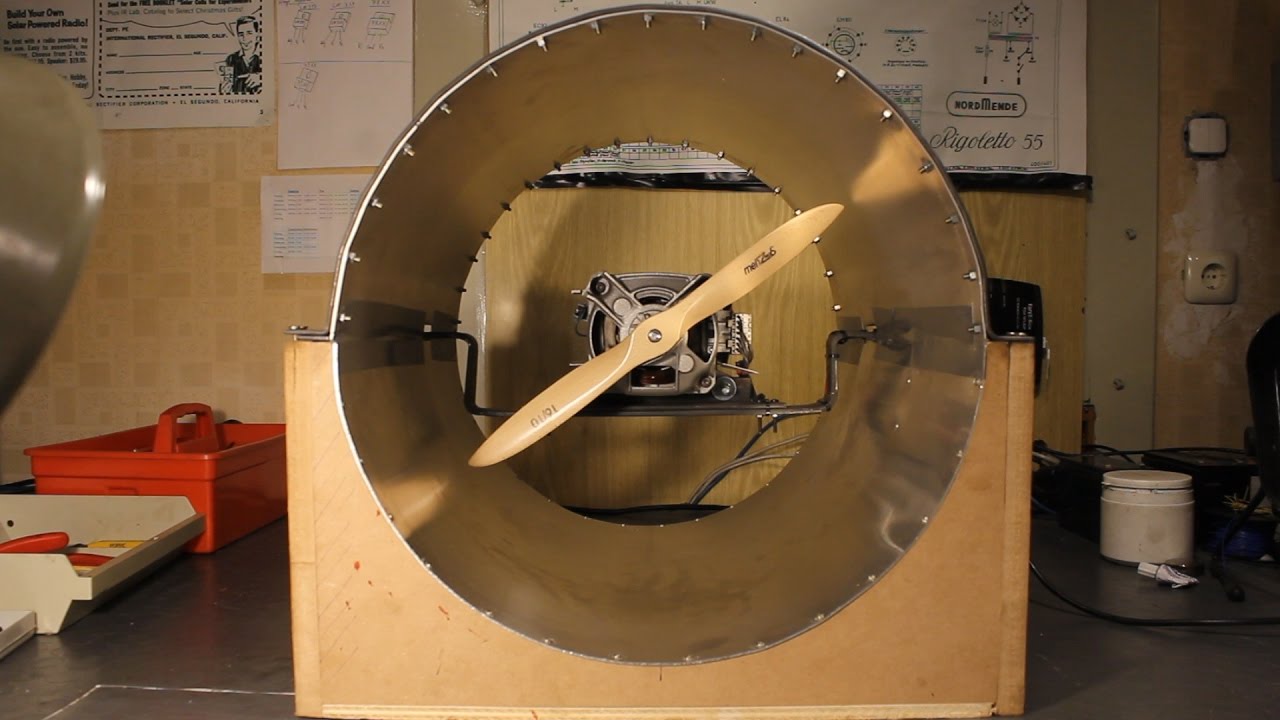 Trailer: Powerful Ducted Propeller with Washing Machine Motor - YouTube