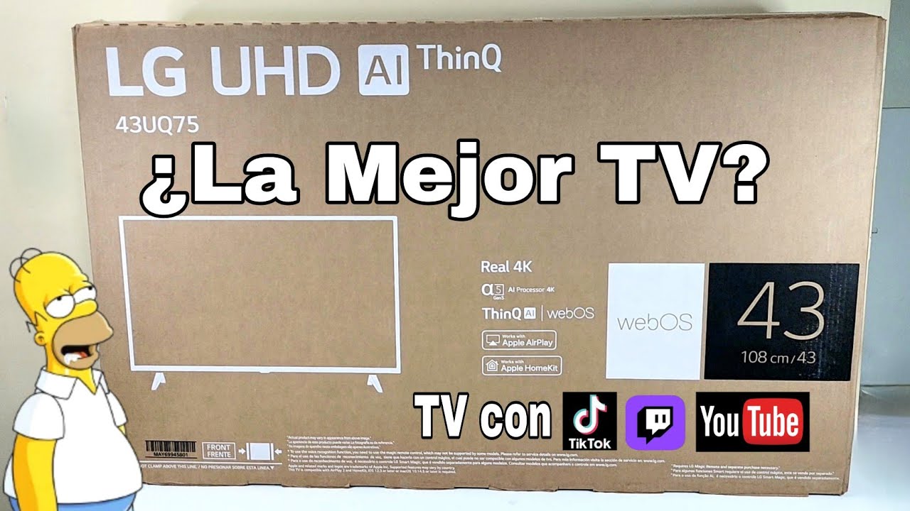 Televisor Smart UHD 4K LG 43 pulgadas Led Thinq Ai 43U