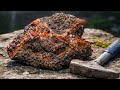 Break This Ugly Rock… Inside Is Hidden Gold & Gemstones!