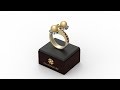Bague avec Perles - Joaillerie 3D CAO