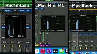 Audio PC - Logic 10.6 für Mac Mini M1 Performance Vergleichstest - Teil 1