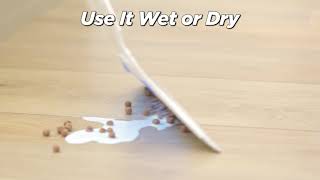 Overview: Helio AirBroom 3-Piece Kit: Sweeps and squeegees wet or dry messes!