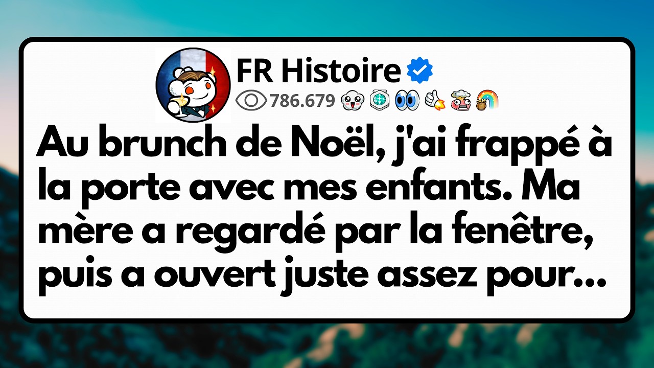 Il y a un an, j'ai frappé à la porte de ma mère pour le brunch de Noël avec mes enfants. Elle a entrouvert la porte et m'a lancé : "Aujourd'hui n'est pas un bon jour pour ce genre d'énergie chez...