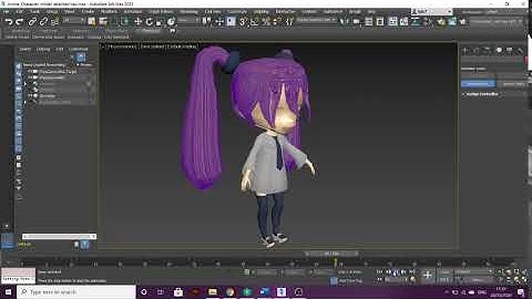 [302CDE]  Anime character Model (360 viewport)