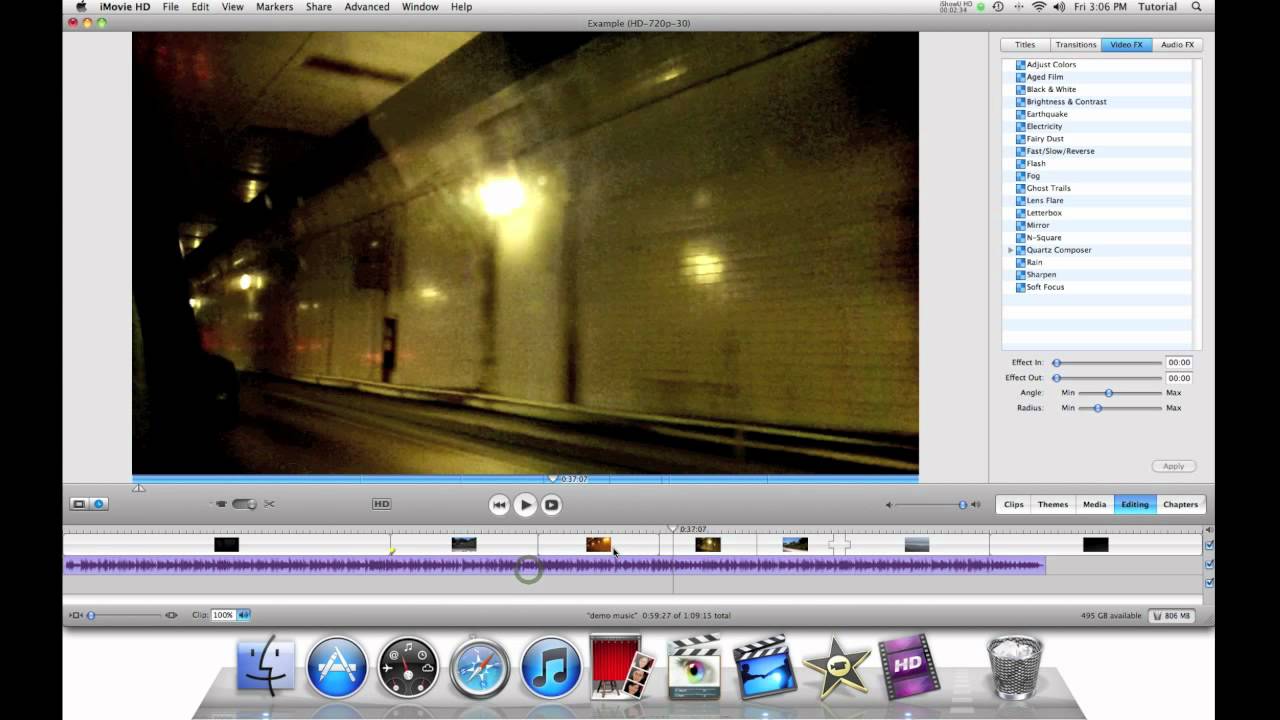 movie effects for imovie