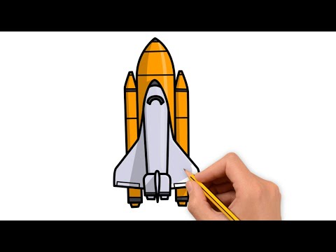 Como Desenhar um Foguete Espacial