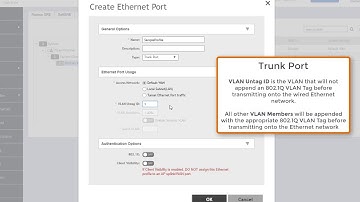 Ruckus SmartZoneOS5 Administrator Demonstration: Ethernet Port Profiles