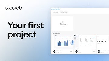 Create your first project in WeWeb