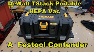 DeWalt's portable battery powered HEPA vac. DCV585B