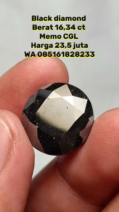 Berlian Hitam/Black diamond 02, sangat layak dikoleksi #gemstone #diamond #berlian #batupermata