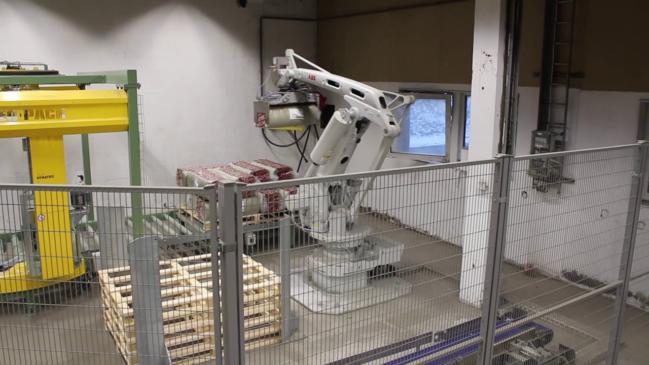 ejendom Hvilken en Måltid Robot palletering AS Rockwool levert av DYNATEC AS - YouTube