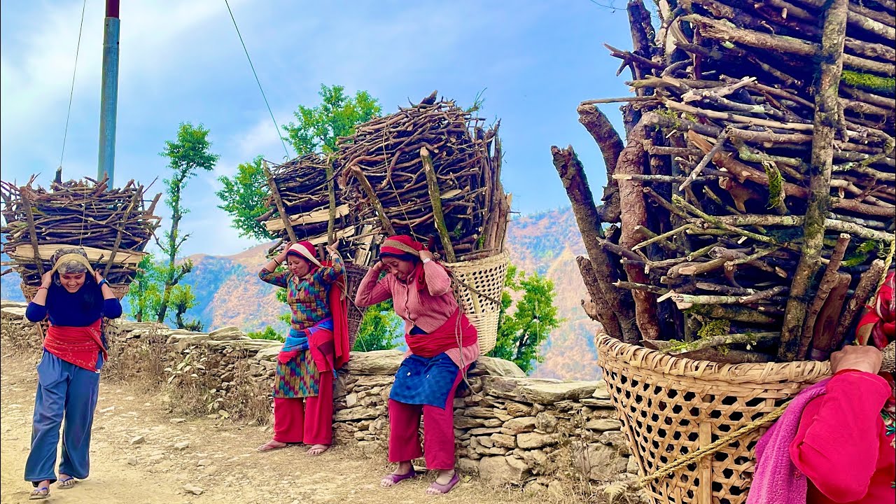 Nepali Rural Community Life In A Nepali Village | Rural Life Of Nepal | Daily Lifestyles Vlogs ...