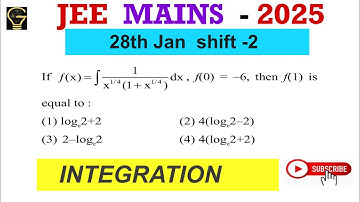 If f(x)= integration 1/ x^1/4 (1+x^1/4) dx, f(0)=-6, then f(1) is equal to