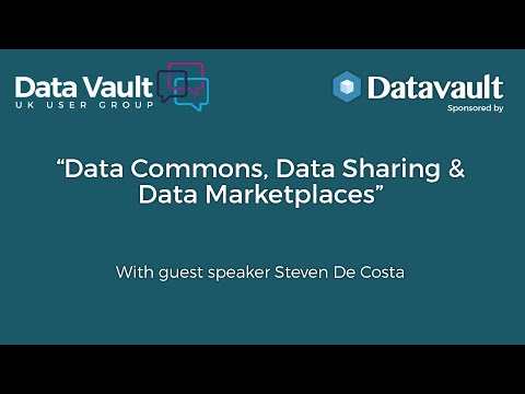 Data Commons, Data Sharing and Data Marketplaces with Steven De Costa of CKAN and LinkDigital