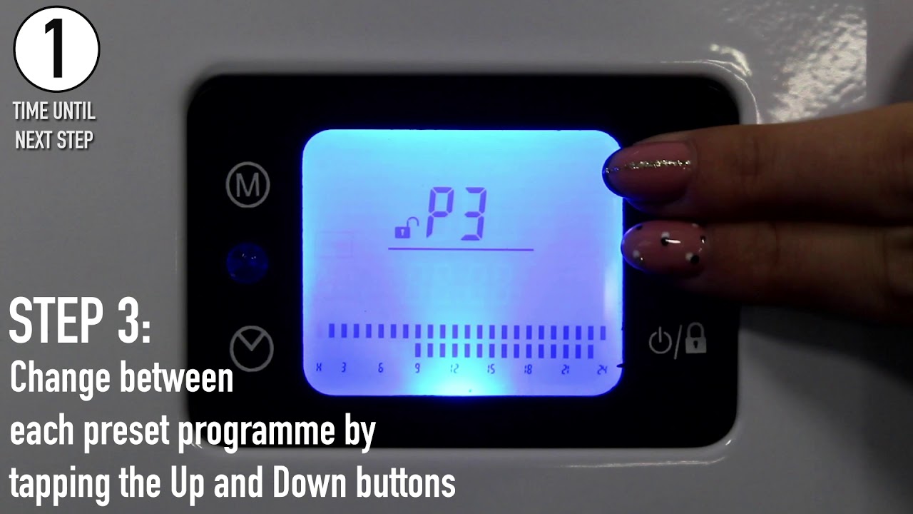 Purus Digital Panel Heater | Setup Guide: How to edit the preset programmes  - YouTube