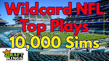 Top Wildcard Weekend NFL  DFS Plays based on 10,000 Simulations in Excel