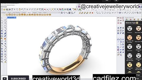 Eternity Ring in Rhino Drakon 3d Learn rhino 3d modeling, rhino with me #334 rhino #rhino