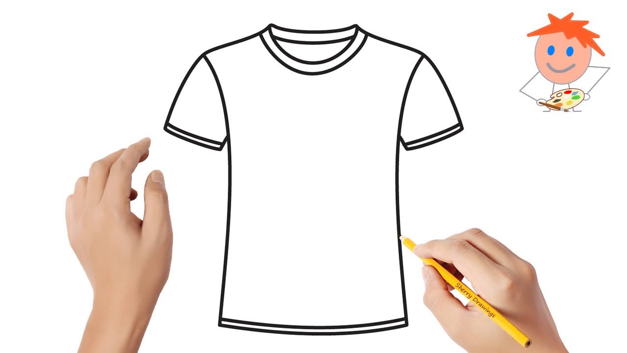 How to draw a t-shirt | Easy drawings - YouTube