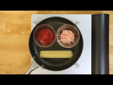 ミートソースパスタを作りたい【鍋2つ洗いたくない】【トマト使うの面倒くさい】