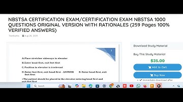 NBSTSA CERTIFICATION EXAM