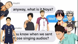 They can sing - part 2! (Haikyuu!! Texts)