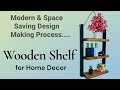 Stylish Wall-Mounted Shelf for Home Décor | Elegant Wooden Display Ideas** ✨🪵