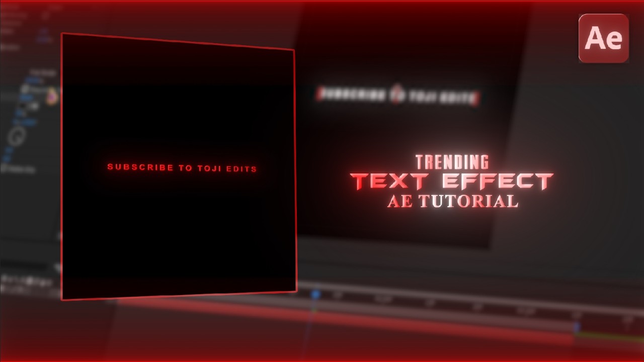 How to Make TRENDING TEXT GLOW Animations | After Effects Tutorial ...