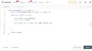 LeetCode 2. [Medium] Add Two Numbers