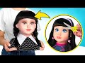 Doll Makeover Into Wednesday Addams and DIY The Thing || CRAFTS IDEAS