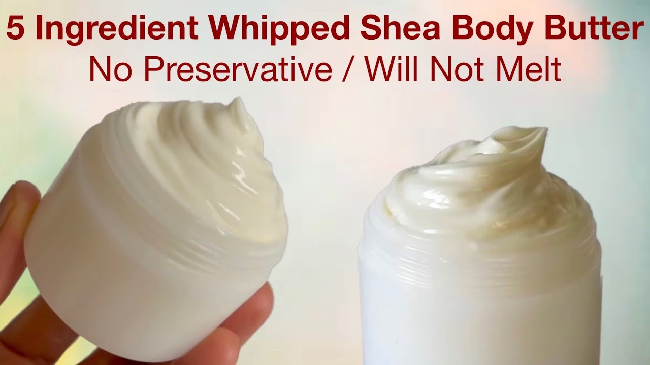 Simple 5 Ingredient Whipped SHEA BUTTER Moisturiser (No Preservative