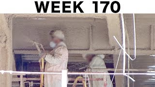 One-week construction time-lapse with closeups and sub-time-lapses scattered throughout: Ⓗ Week 170