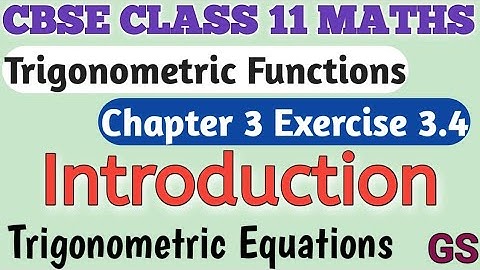 Chapter 3 - Exercise 3.4 Introduction -Trigonometric Functions- CBSE Class 11th Maths in Tamil NCERT