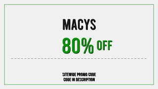 Macys Promo Code 2025 March