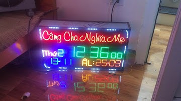 Biển LED đồng hồ vạn niên chạy chữ