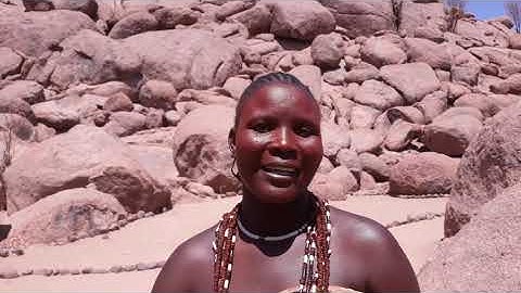 Damara speaks. Namibia.
