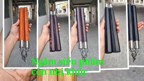 Bộ 3 côn nhị khúc quý hiếm|côn gỗ cẩm lai,côn gỗ mun sừng,côn gỗ hương