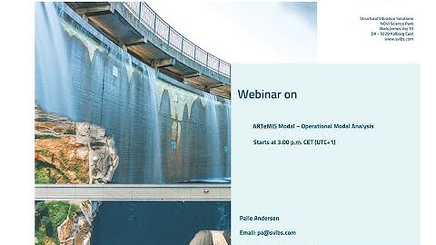 Webinar on Operational Modal Analysis (OMA) using ARTeMIS Modal (December 2025)