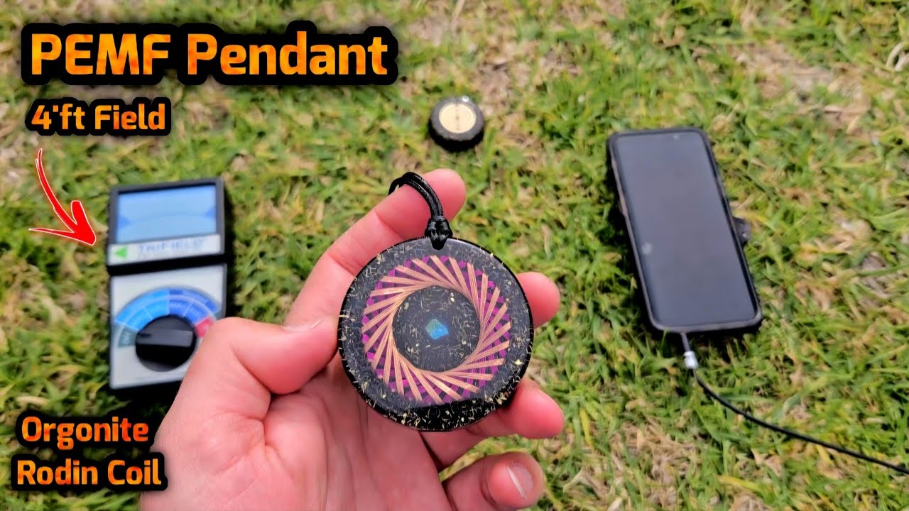 Frequency Healing Device 💖 Powered Orgonite DUEL Rodin Coil Pendant!