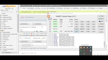 Cara | Tutorial membuat DATABASE & TABEL pada PhpMyAdmin [ semua versi XAMPP]